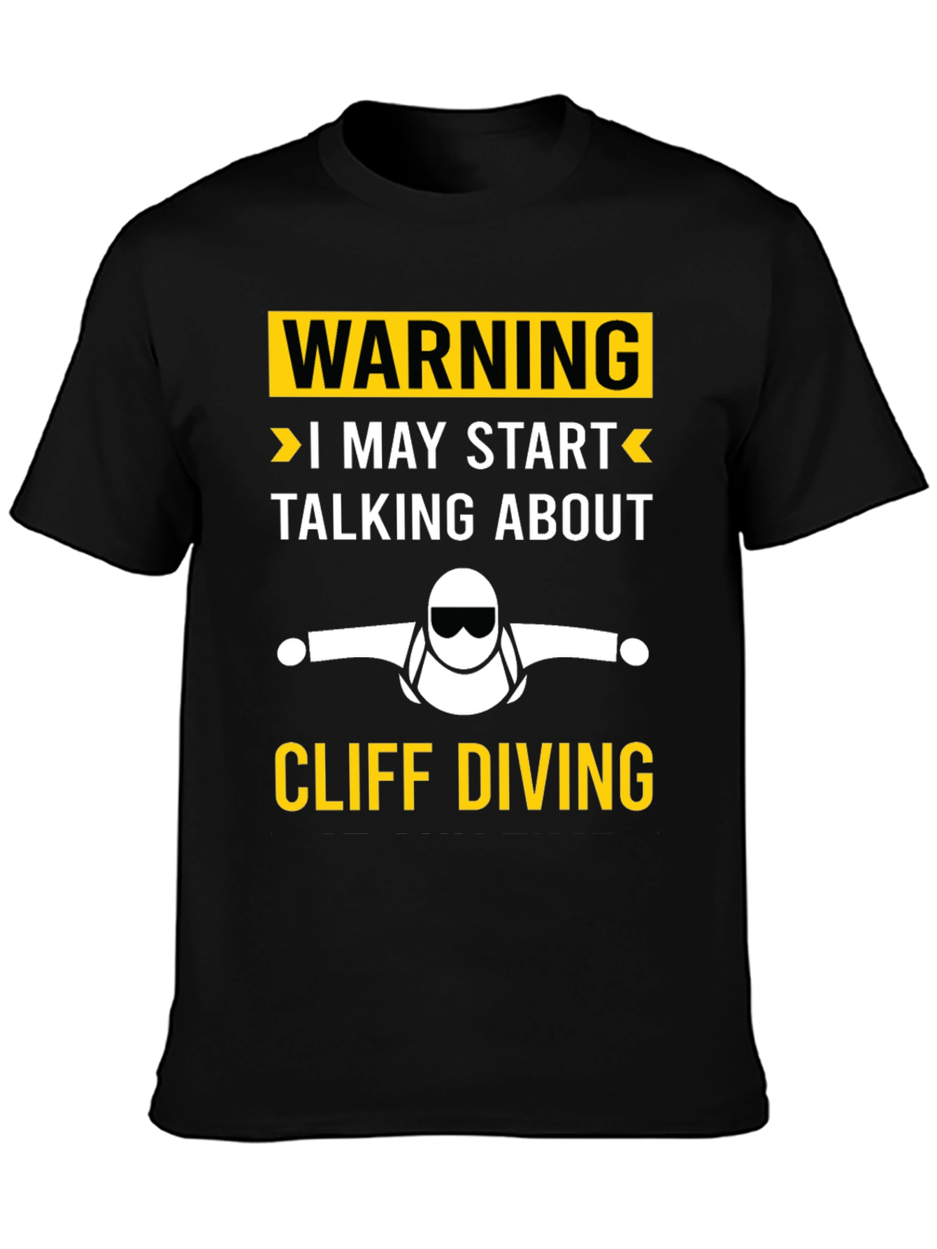 Cliff Diving Warning T-Shirt - Funny Diver Gift