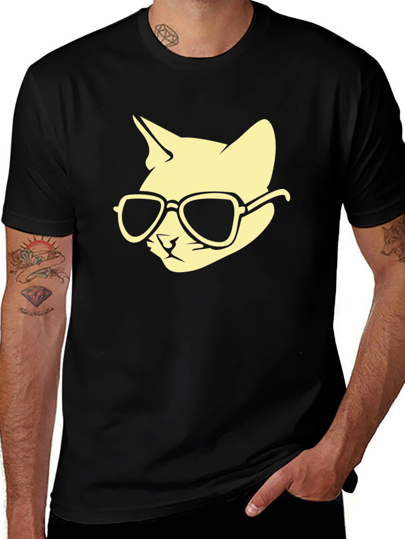 Cool Cat T-Shirt - Stylish Graphic Tee for Cat Lovers