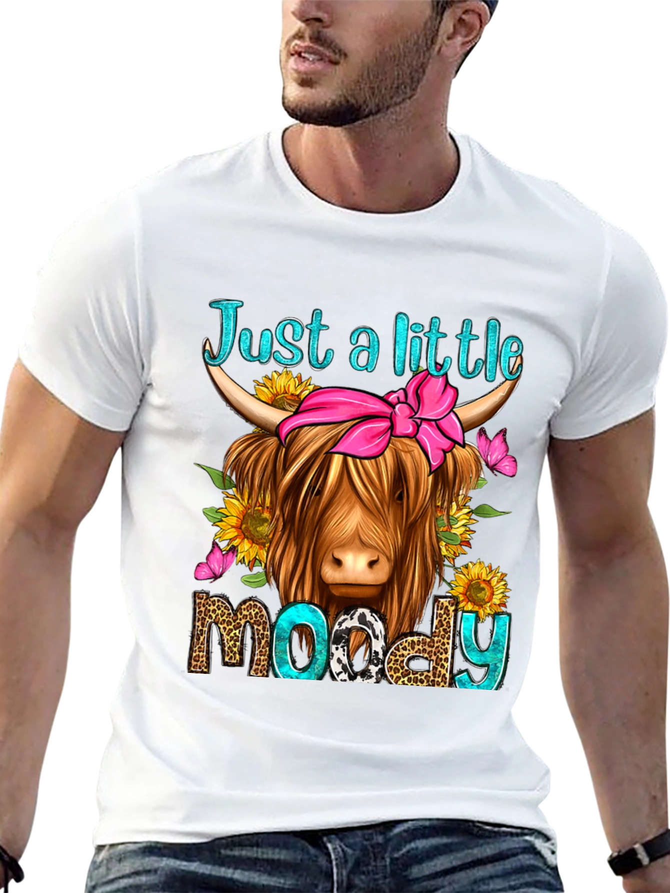 Just a Little Moody Highland Cow T-Shirt