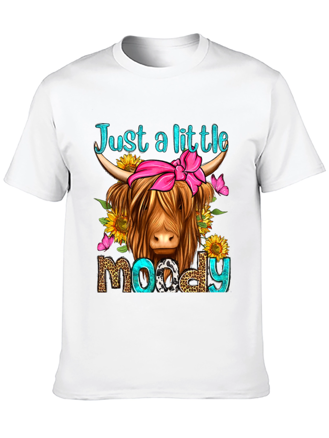 Just a Little Moody Highland Cow T-Shirt