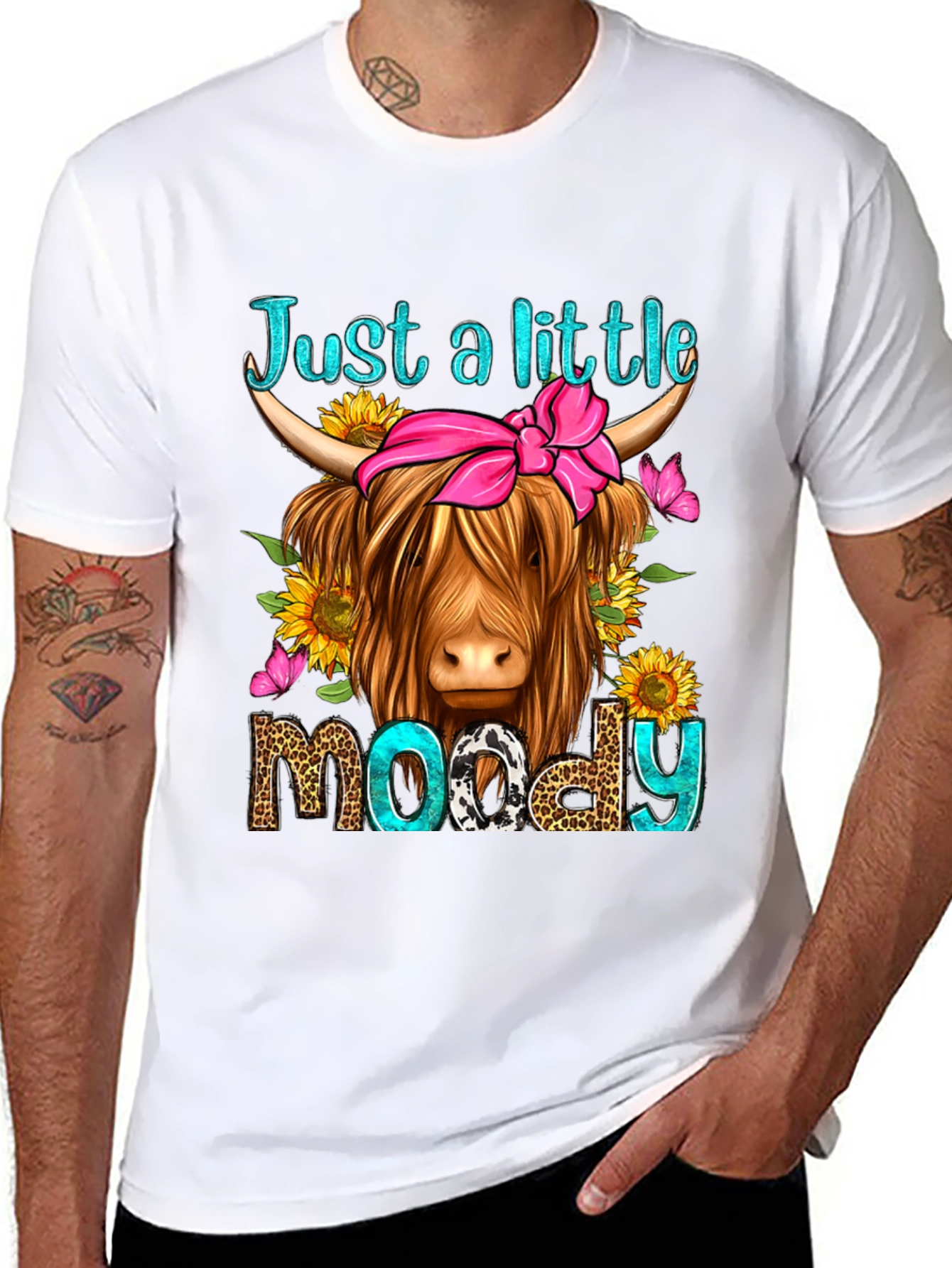 Just a Little Moody Highland Cow T-Shirt