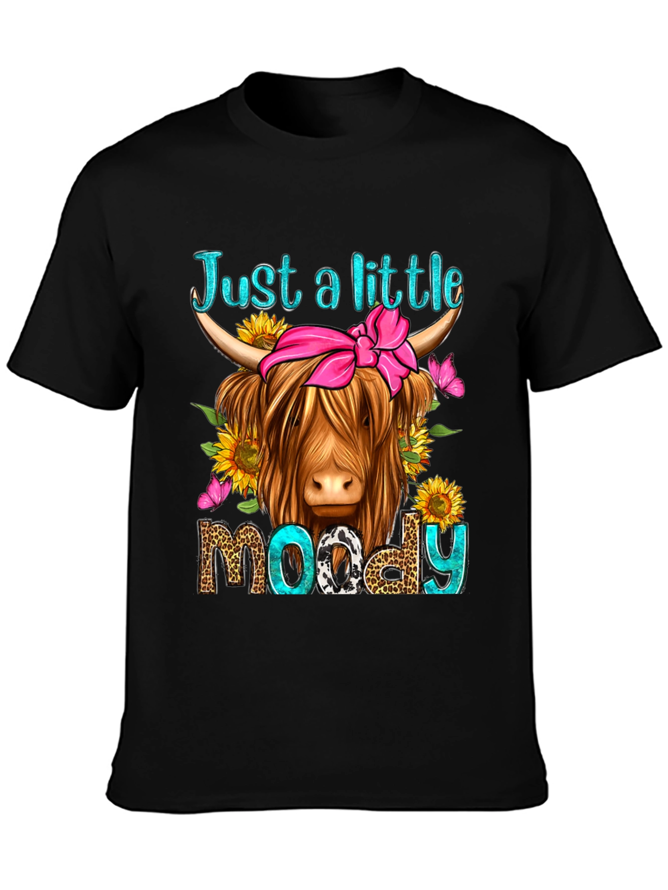 Just a Little Moody Highland Cow T-Shirt