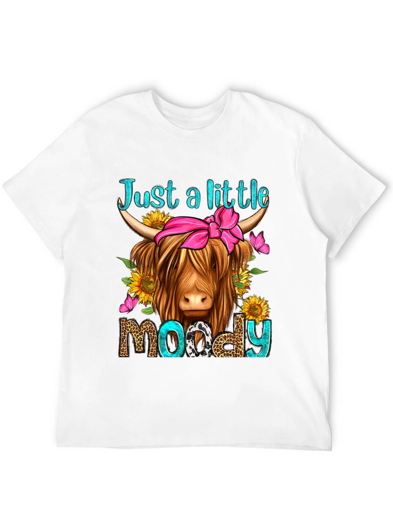 Just a Little Moody Highland Cow T-Shirt
