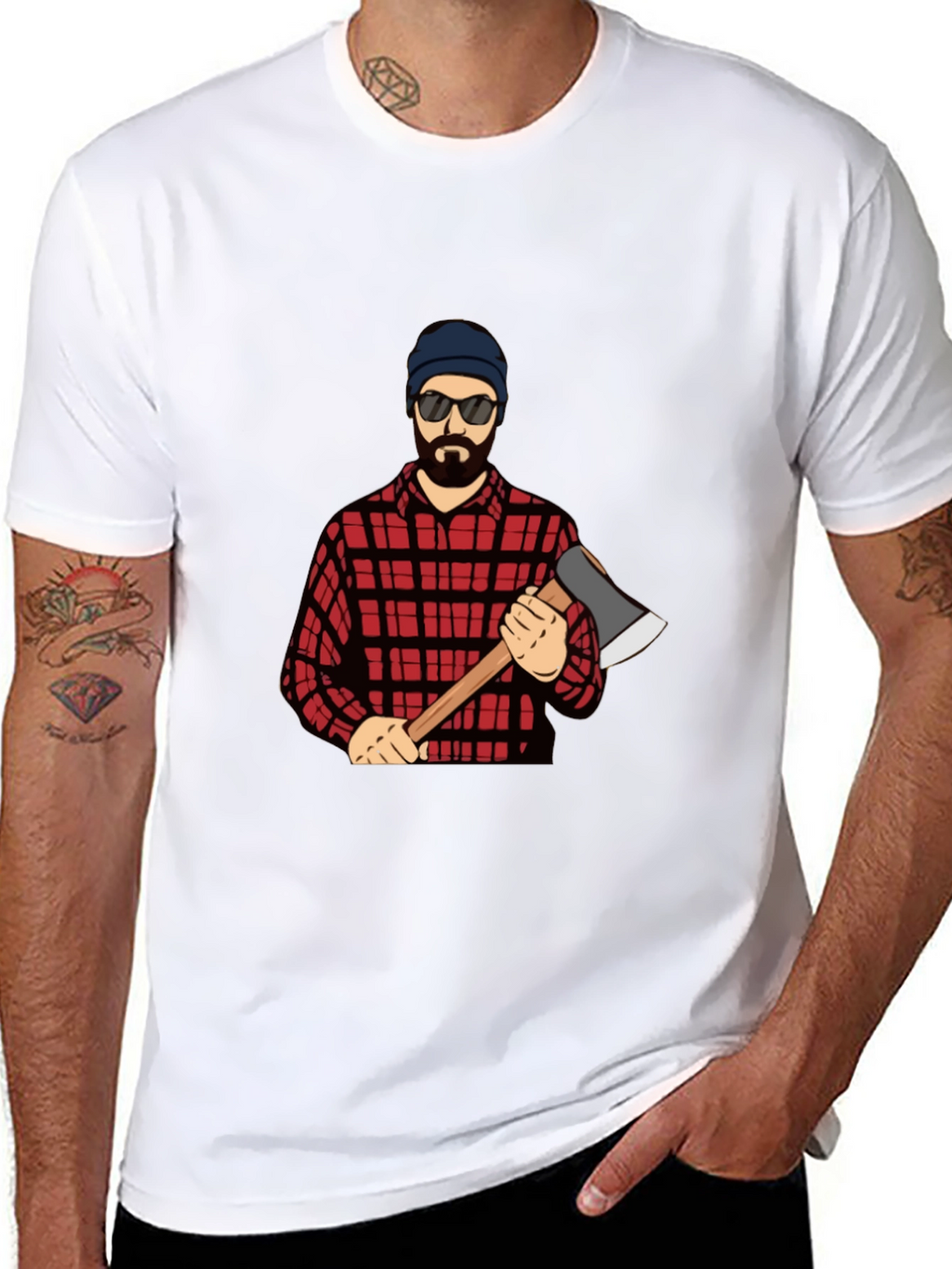 Lumberjack Graphic T-Shirt - Black