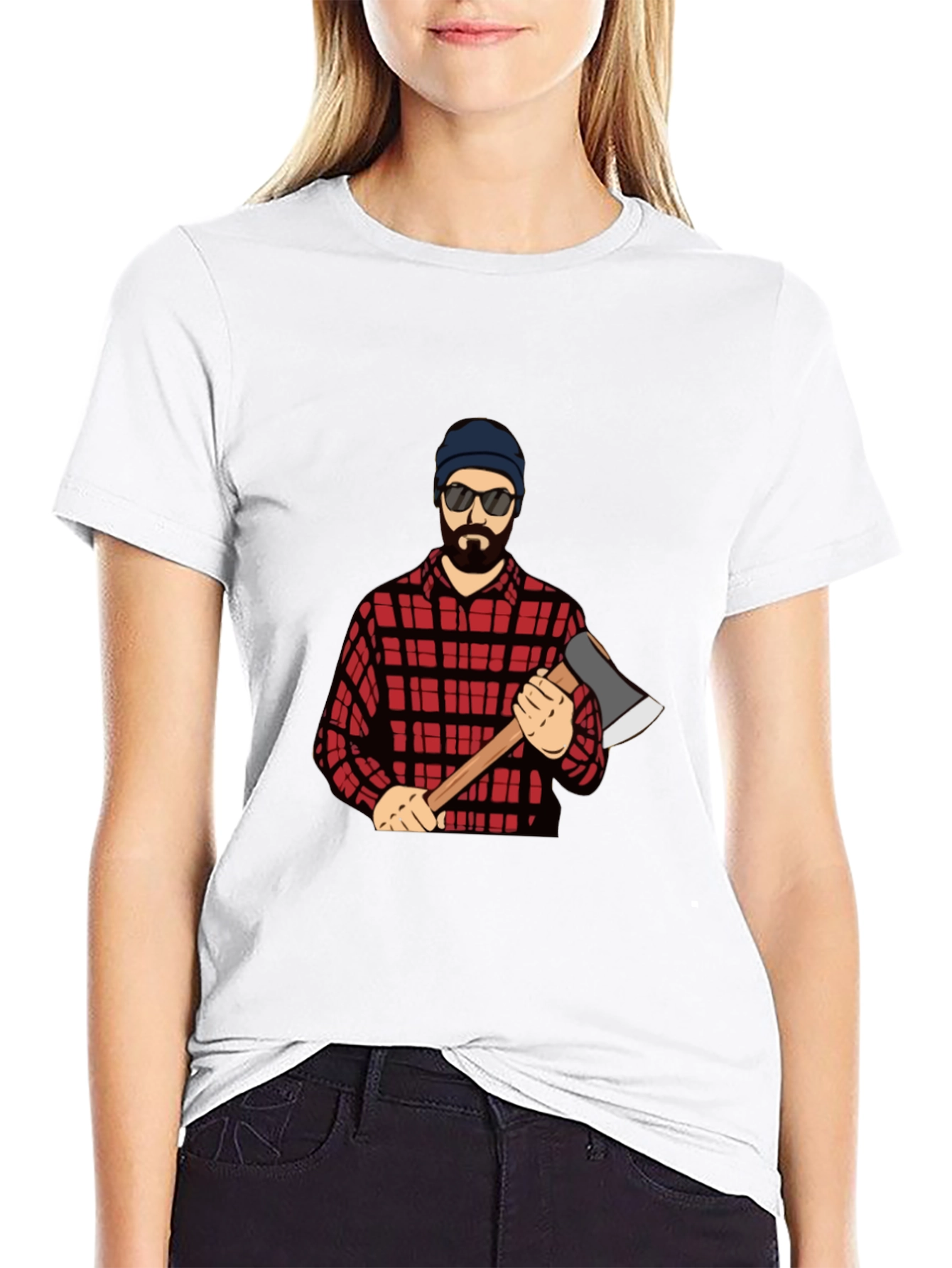 Lumberjack Graphic T-Shirt - Black