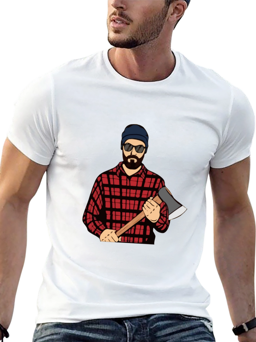 Lumberjack Graphic T-Shirt - Black