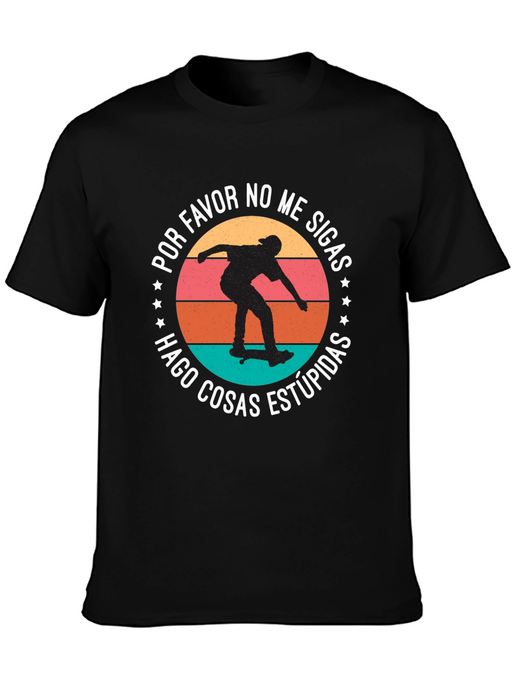 Skateboarder Tee: Do Stupid Things Graphic