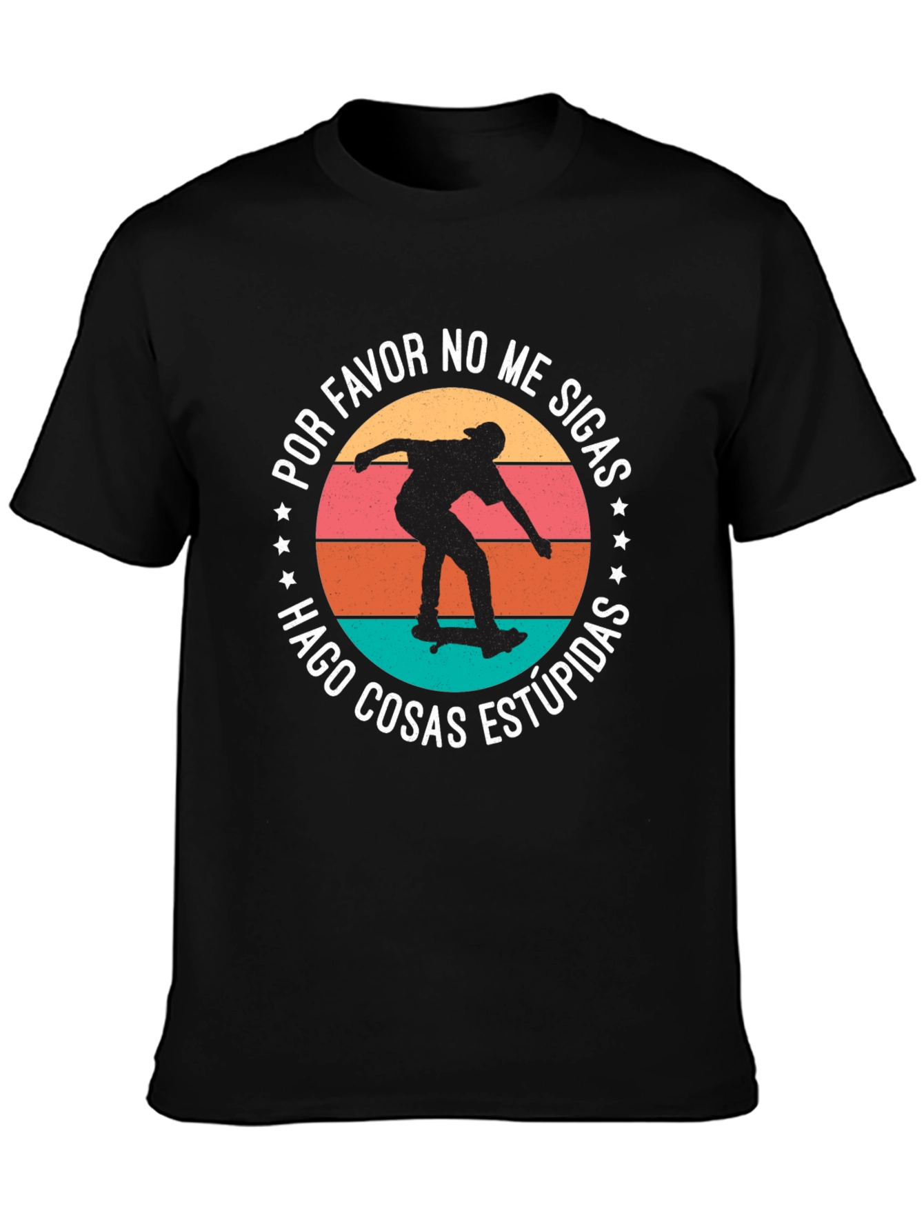 Skateboarder Tee: Do Stupid Things Graphic