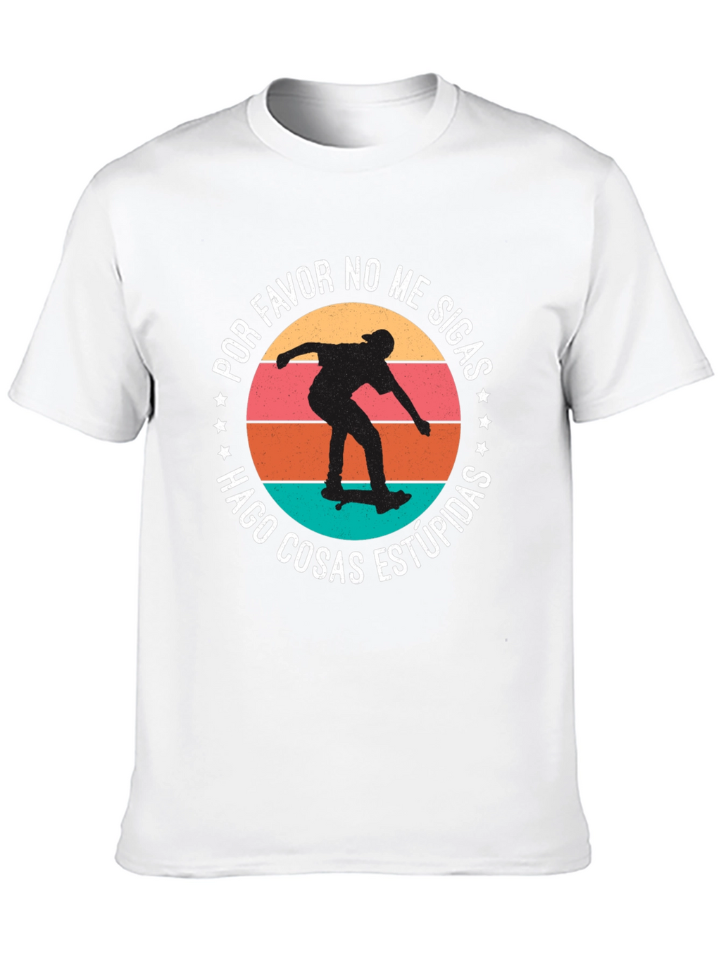 Skateboarder Tee: Do Stupid Things Graphic