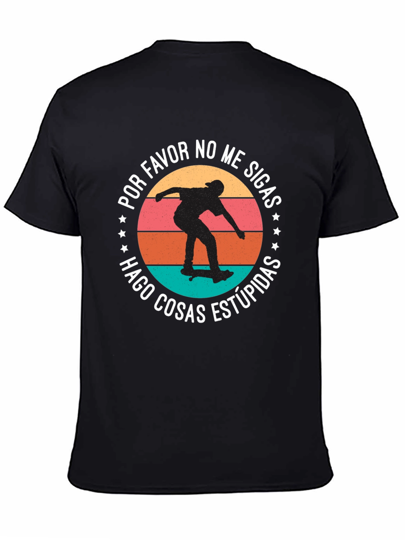 Skateboarder Tee: Do Stupid Things Graphic