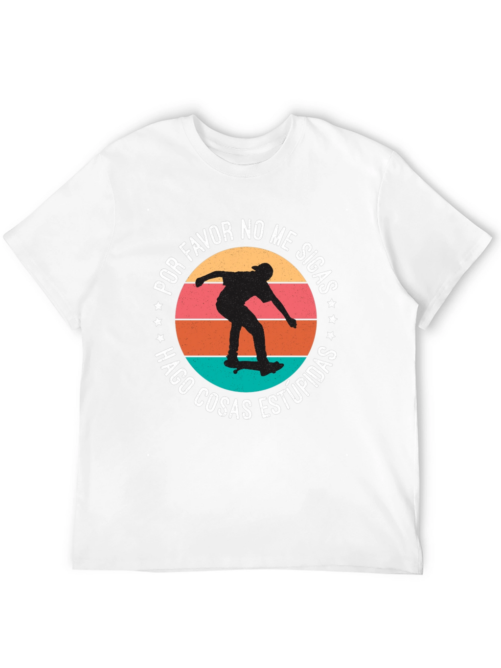 Skateboarder Tee: Do Stupid Things Graphic