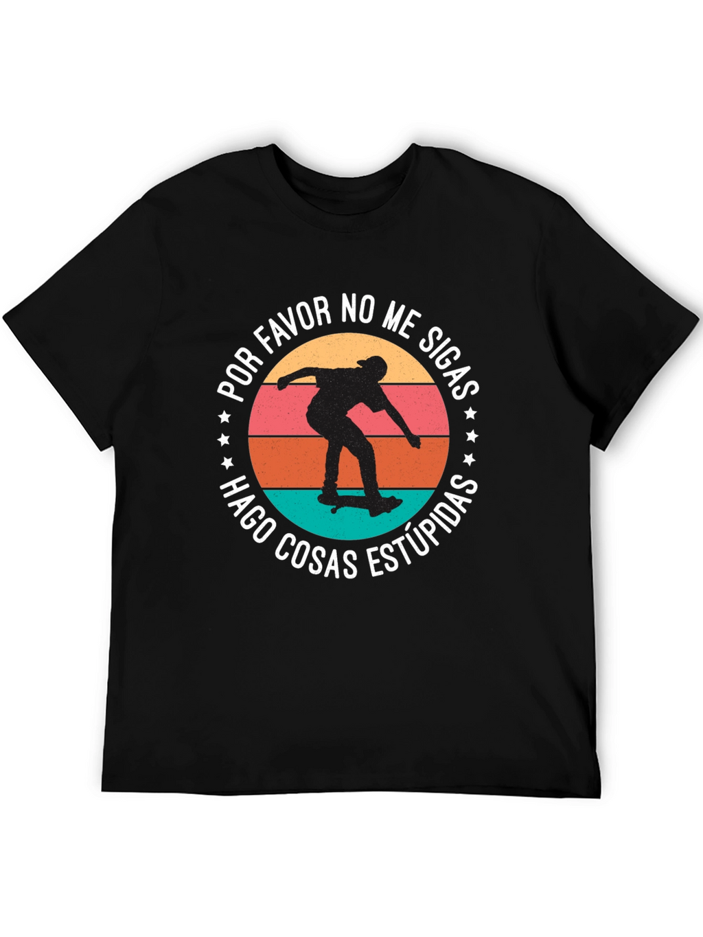 Skateboarder Tee: Do Stupid Things Graphic
