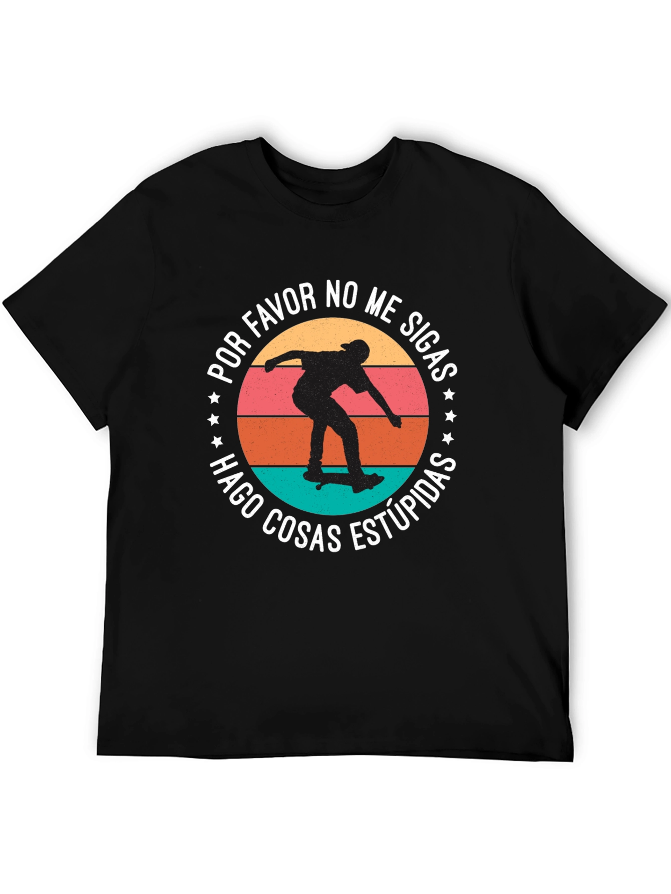 Skateboarder Tee: Do Stupid Things Graphic