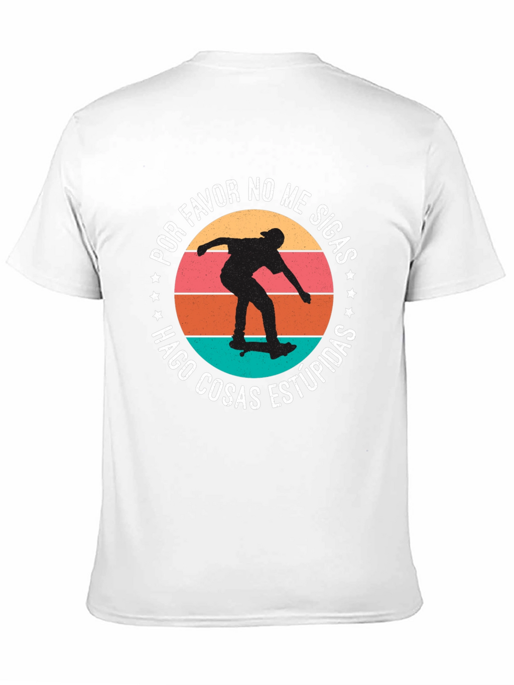 Skateboarder Tee: Do Stupid Things Graphic