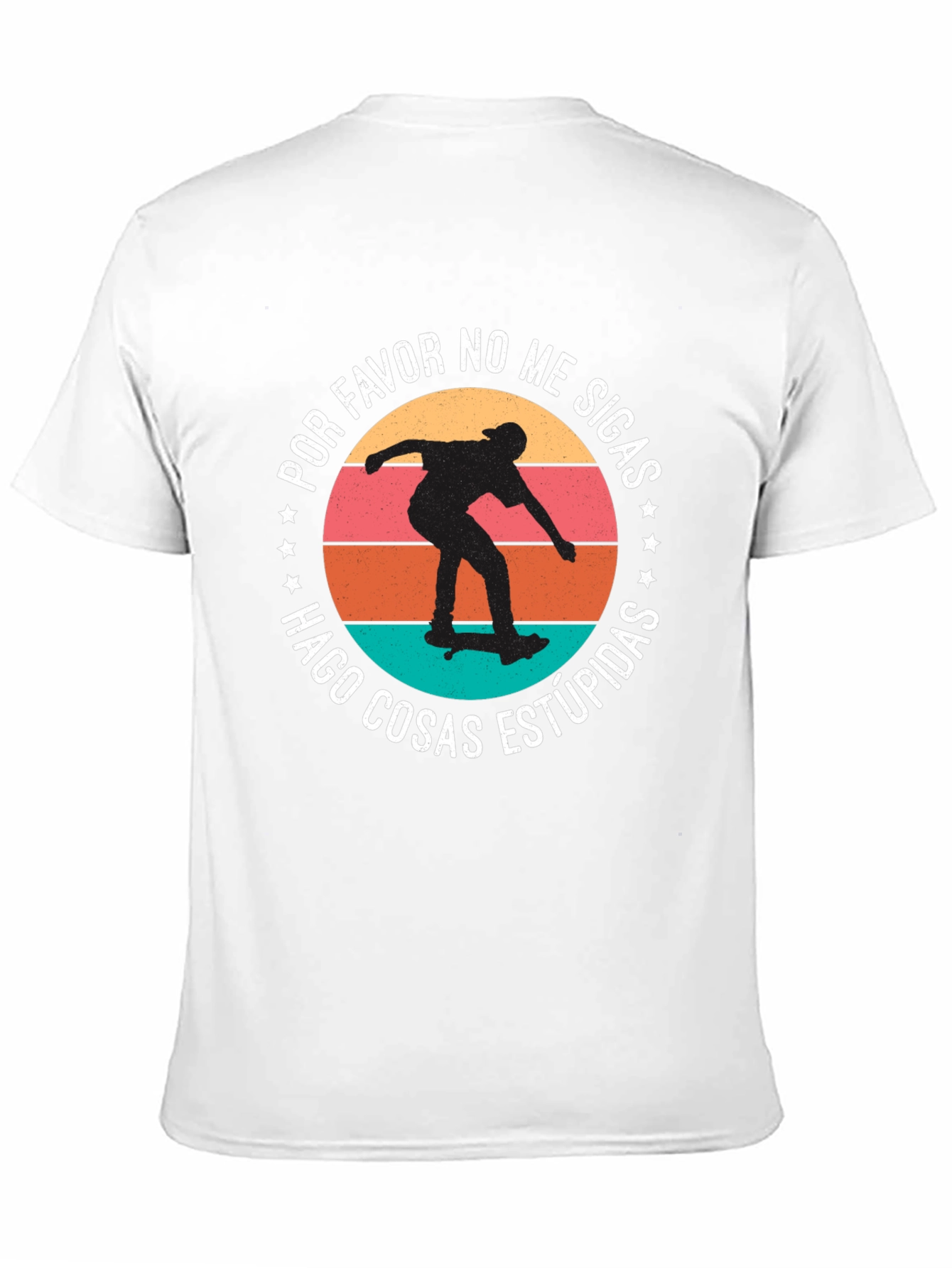 Skateboarder Tee: Do Stupid Things Graphic