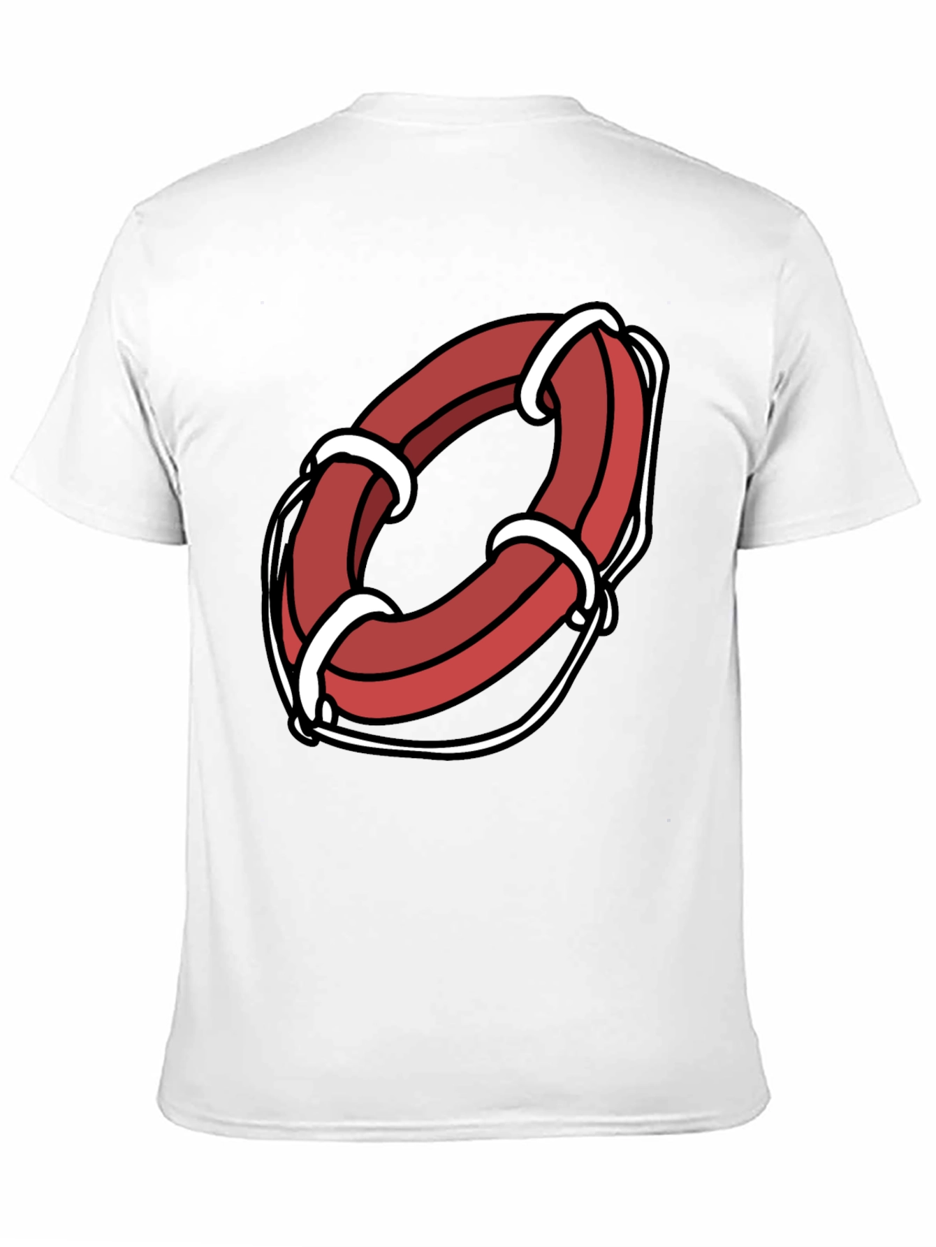 Cartoon Life Preserver Graphic Tee
