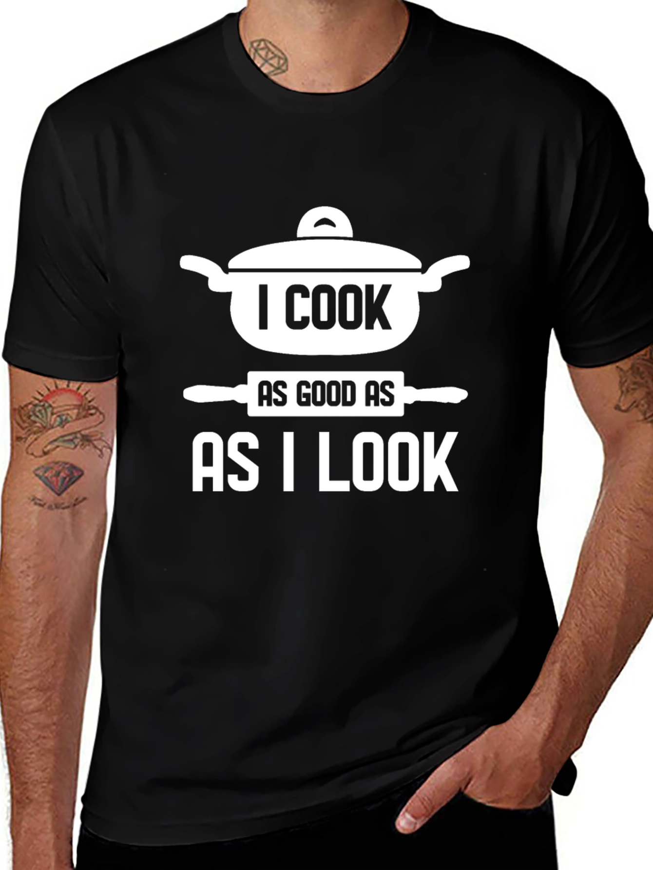 I Cook As Good As I Look T-Shirt Funny Chef Shirt