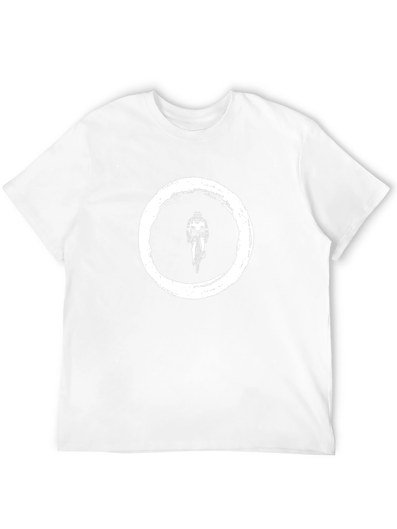 Cyclist Zen Circle Black T-Shirt