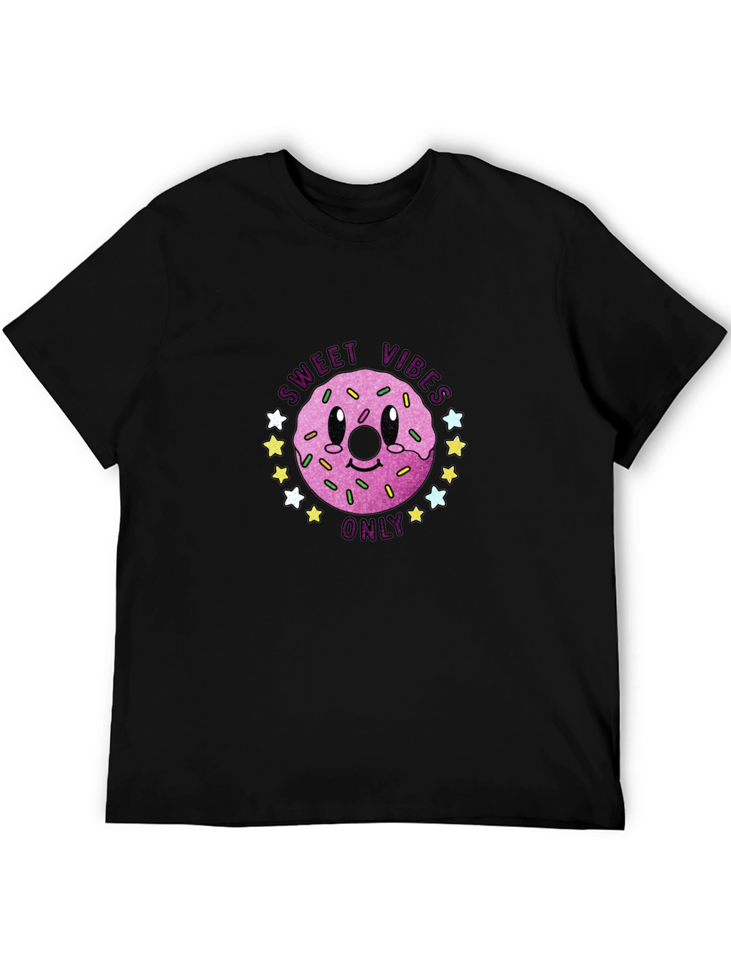 Sweet Vibes Only Graphic T-Shirt - Black
