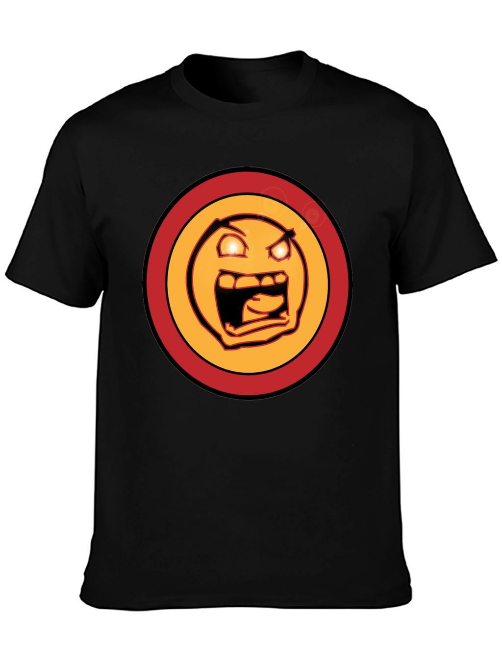 Rage Face Graphic Tee - Mens Black T-Shirt