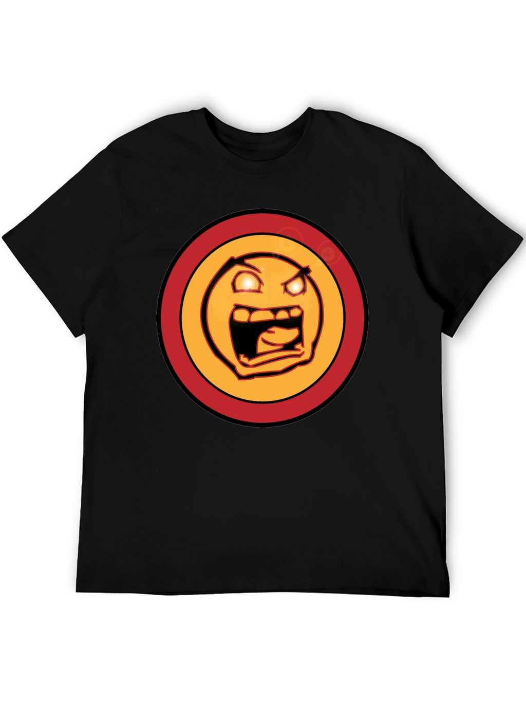 Rage Face Graphic Tee - Mens Black T-Shirt