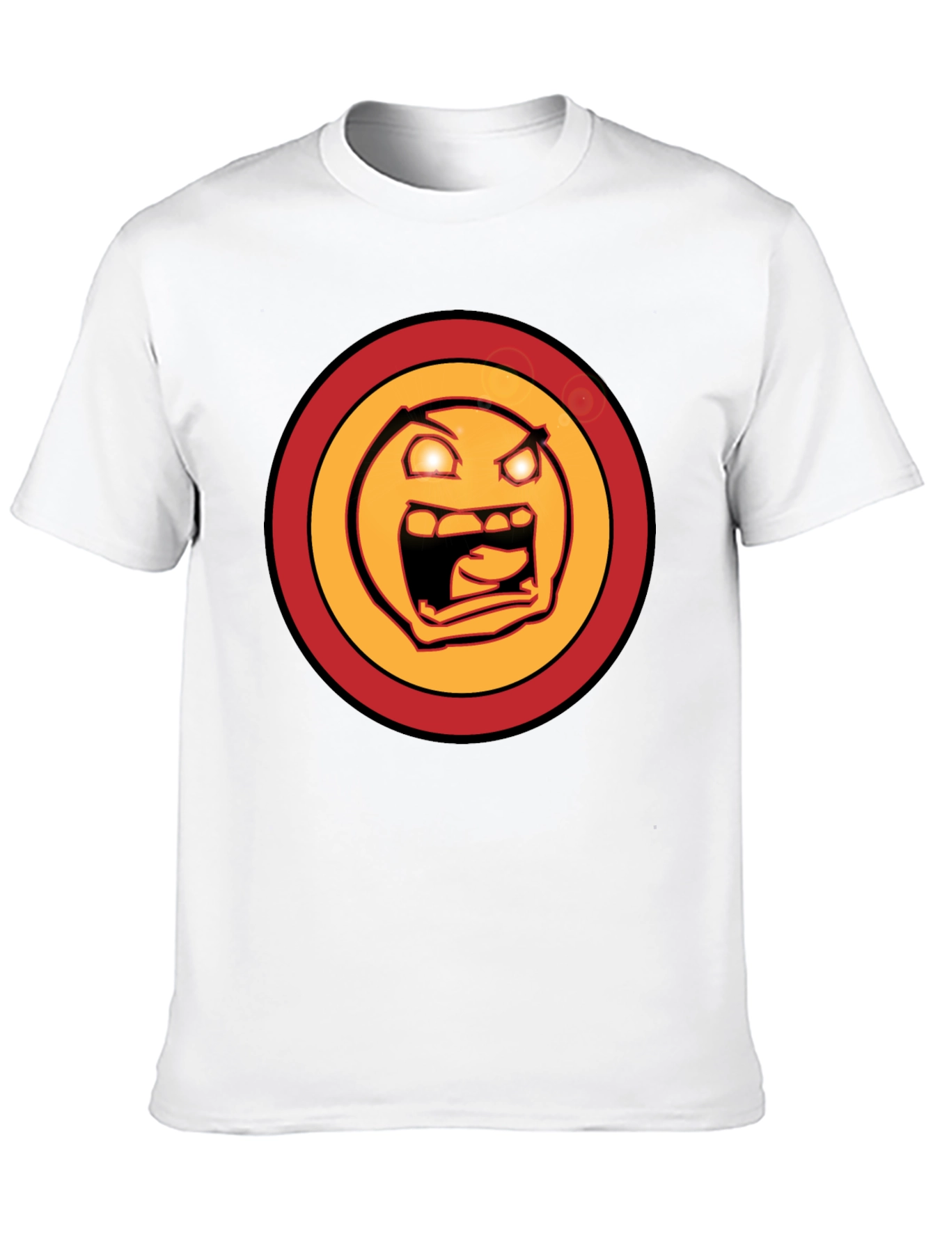 Rage Face Graphic Tee - Mens Black T-Shirt