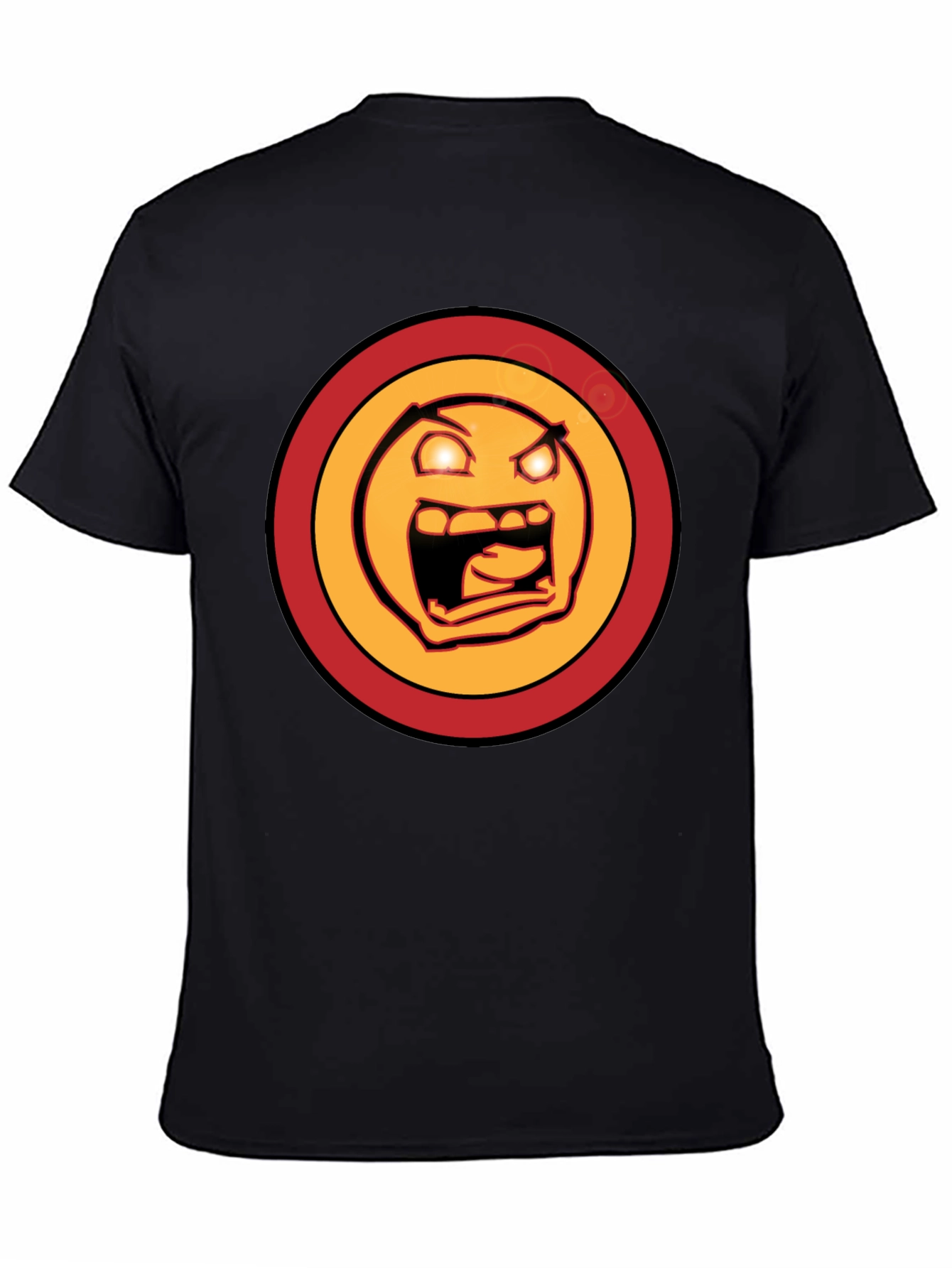 Rage Face Graphic Tee - Mens Black T-Shirt