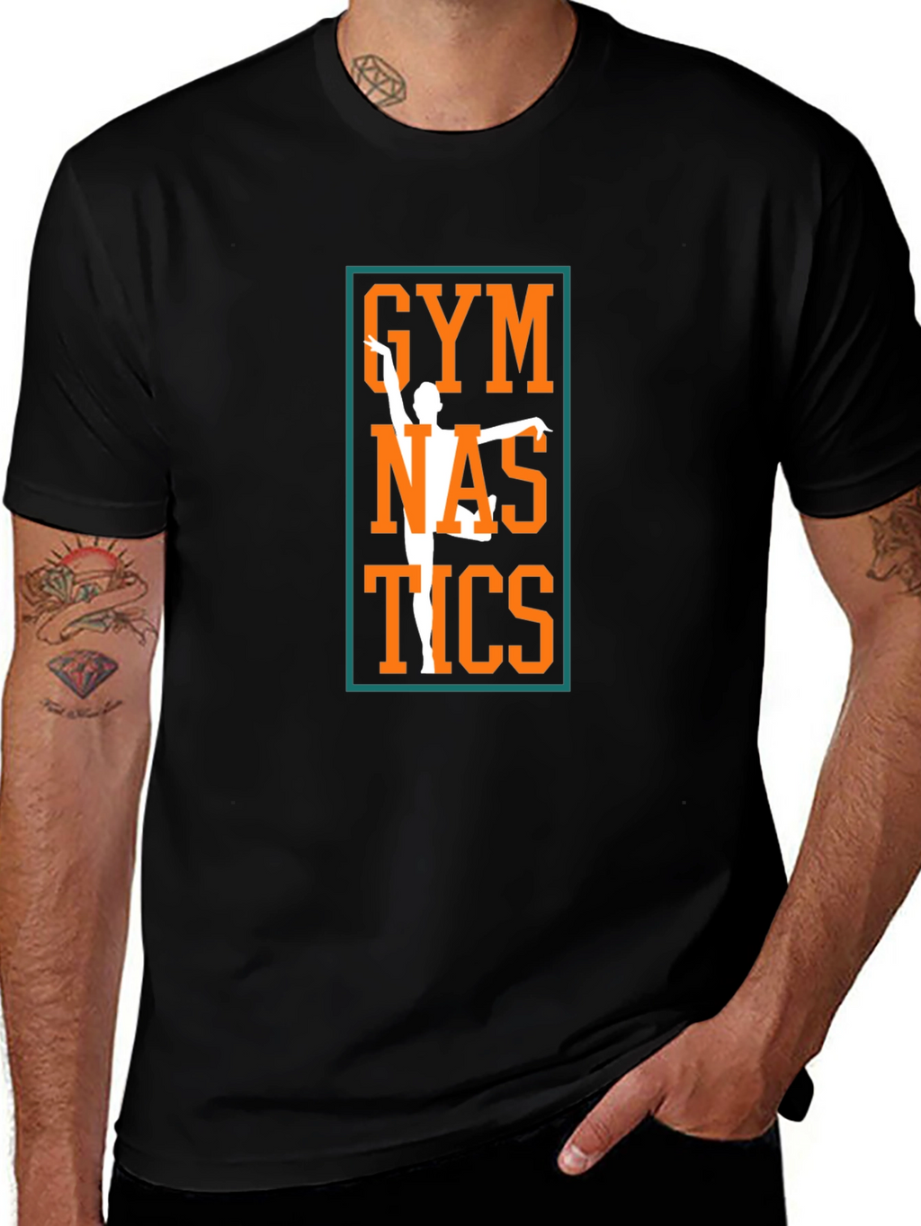 Gymnastics Graphic T-Shirt - Sporty Style
