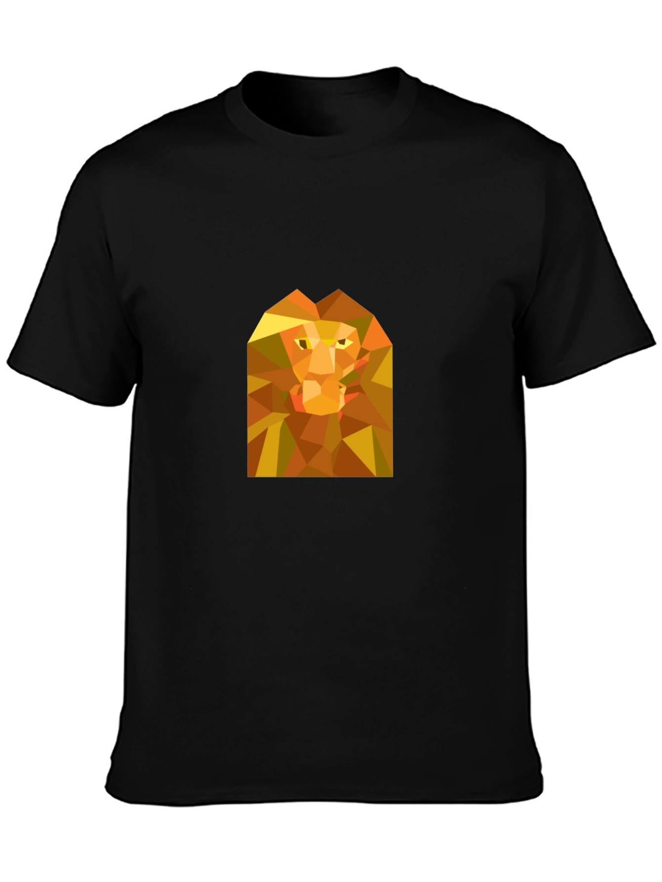 Geometric Lion Graphic T-Shirt - Bold Minimalist Style