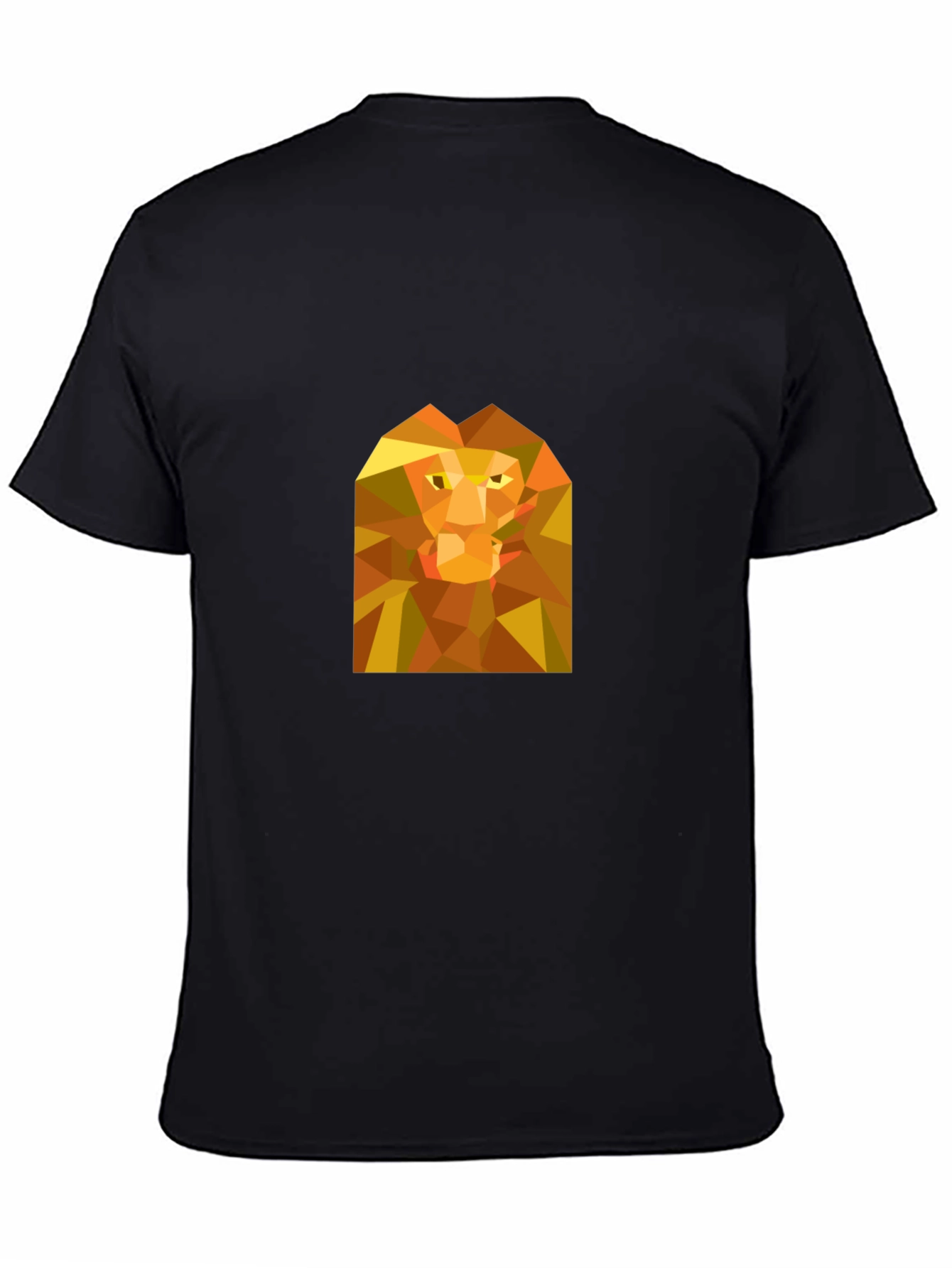 Geometric Lion Graphic T-Shirt - Bold Minimalist Style