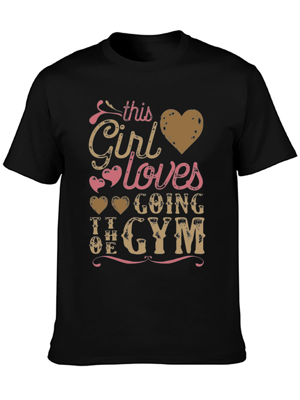Girl Loves Gym T-Shirt - Workout Apparel