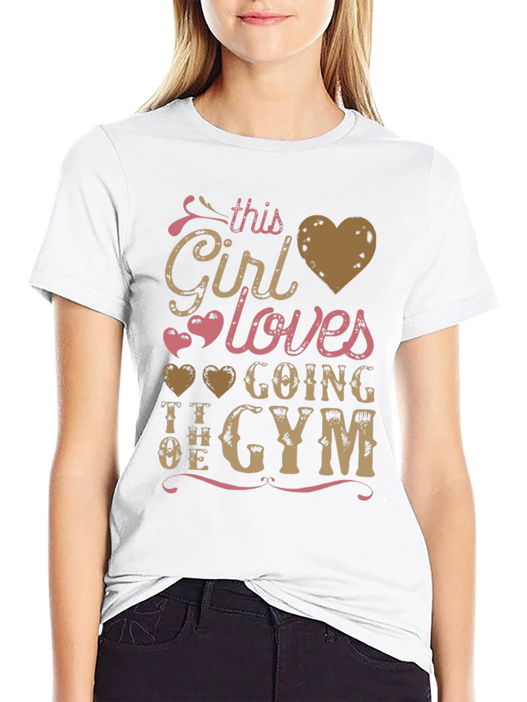 Girl Loves Gym T-Shirt - Workout Apparel