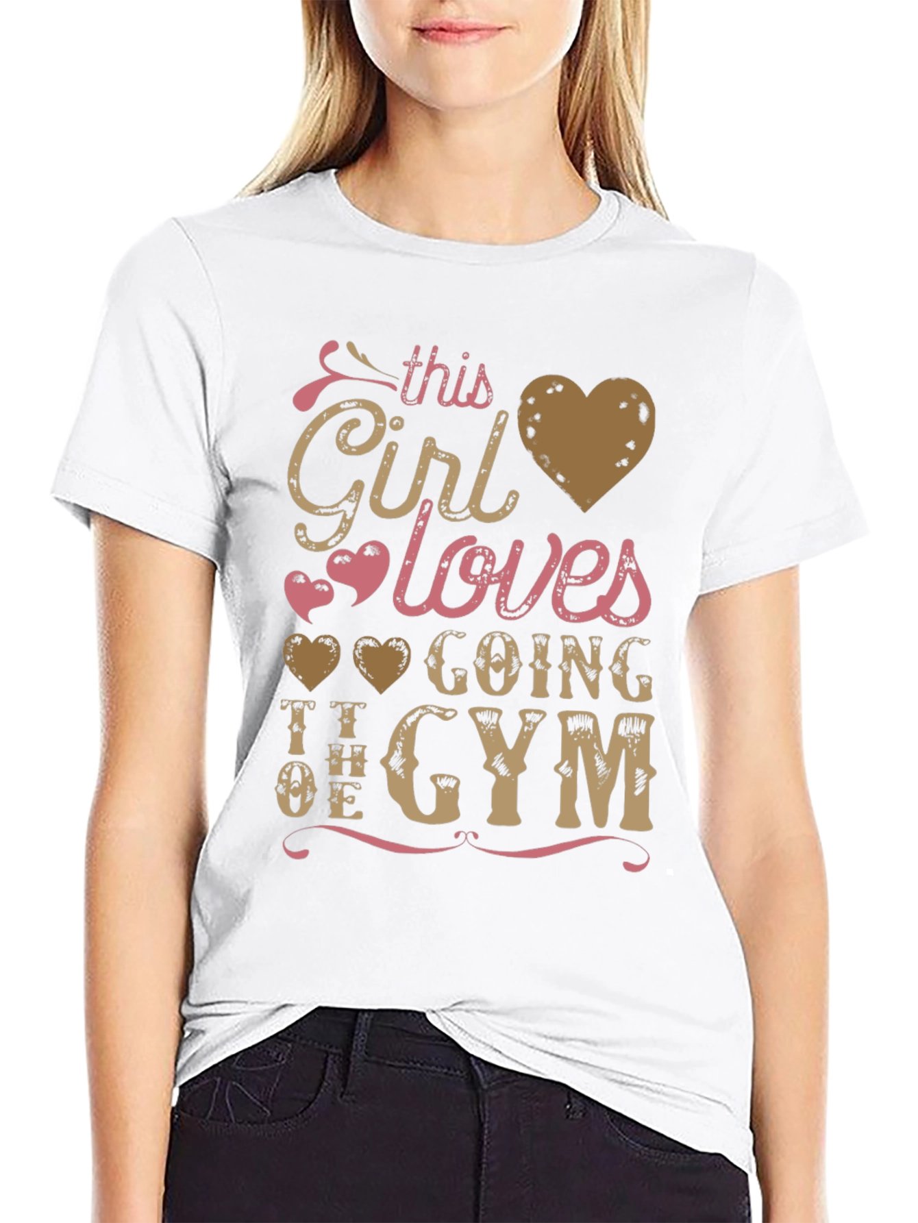 Girl Loves Gym T-Shirt - Workout Apparel