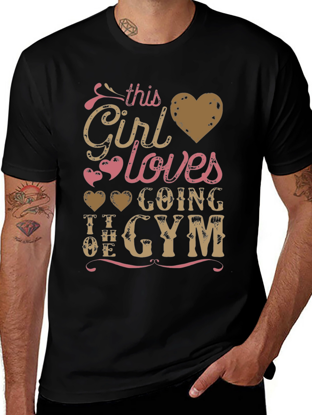 Girl Loves Gym T-Shirt - Workout Apparel