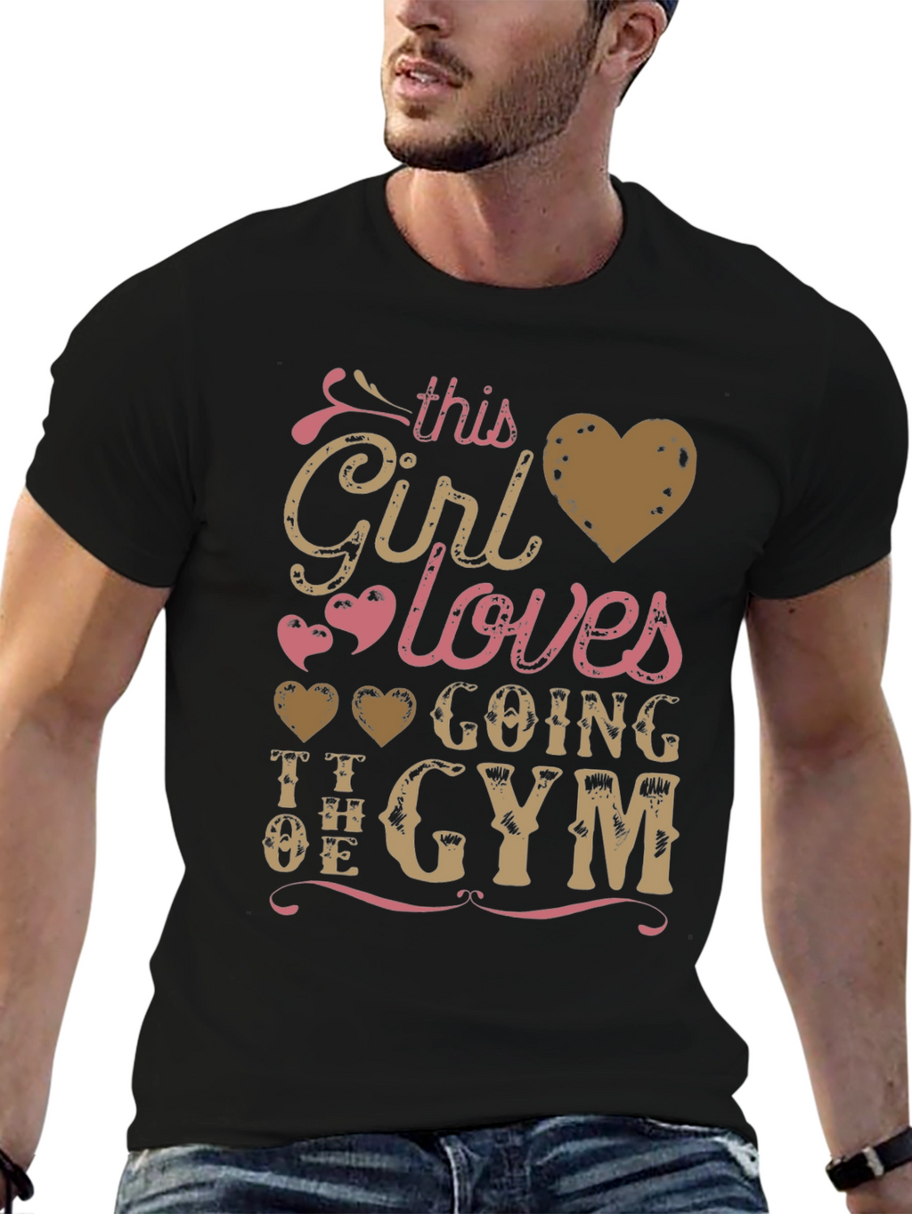 Girl Loves Gym T-Shirt - Workout Apparel