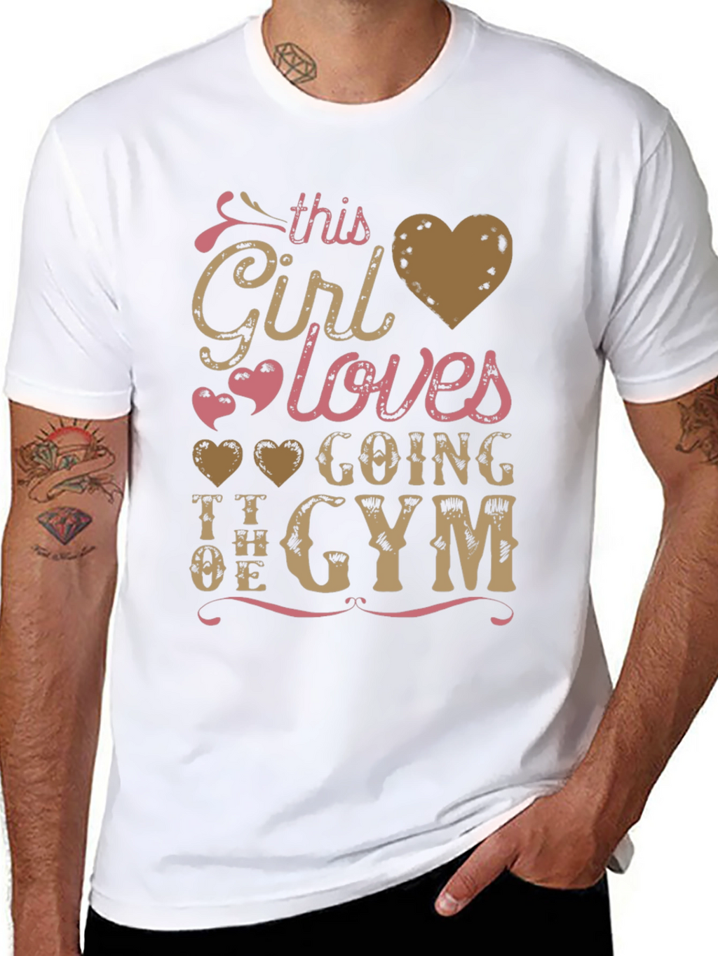 Girl Loves Gym T-Shirt - Workout Apparel