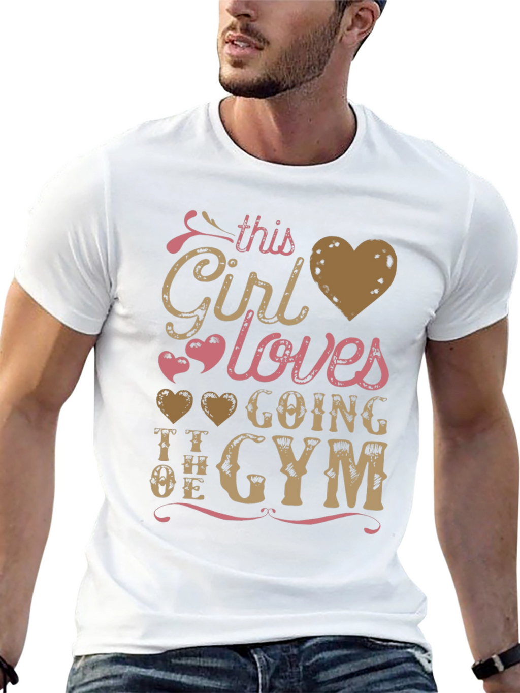 Girl Loves Gym T-Shirt - Workout Apparel