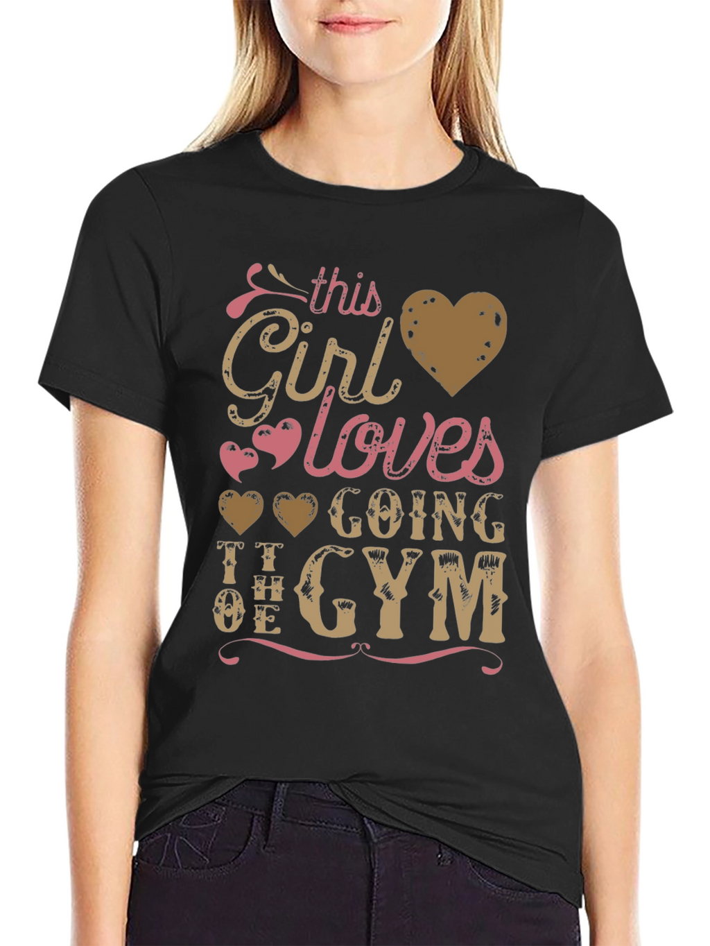 Girl Loves Gym T-Shirt - Workout Apparel