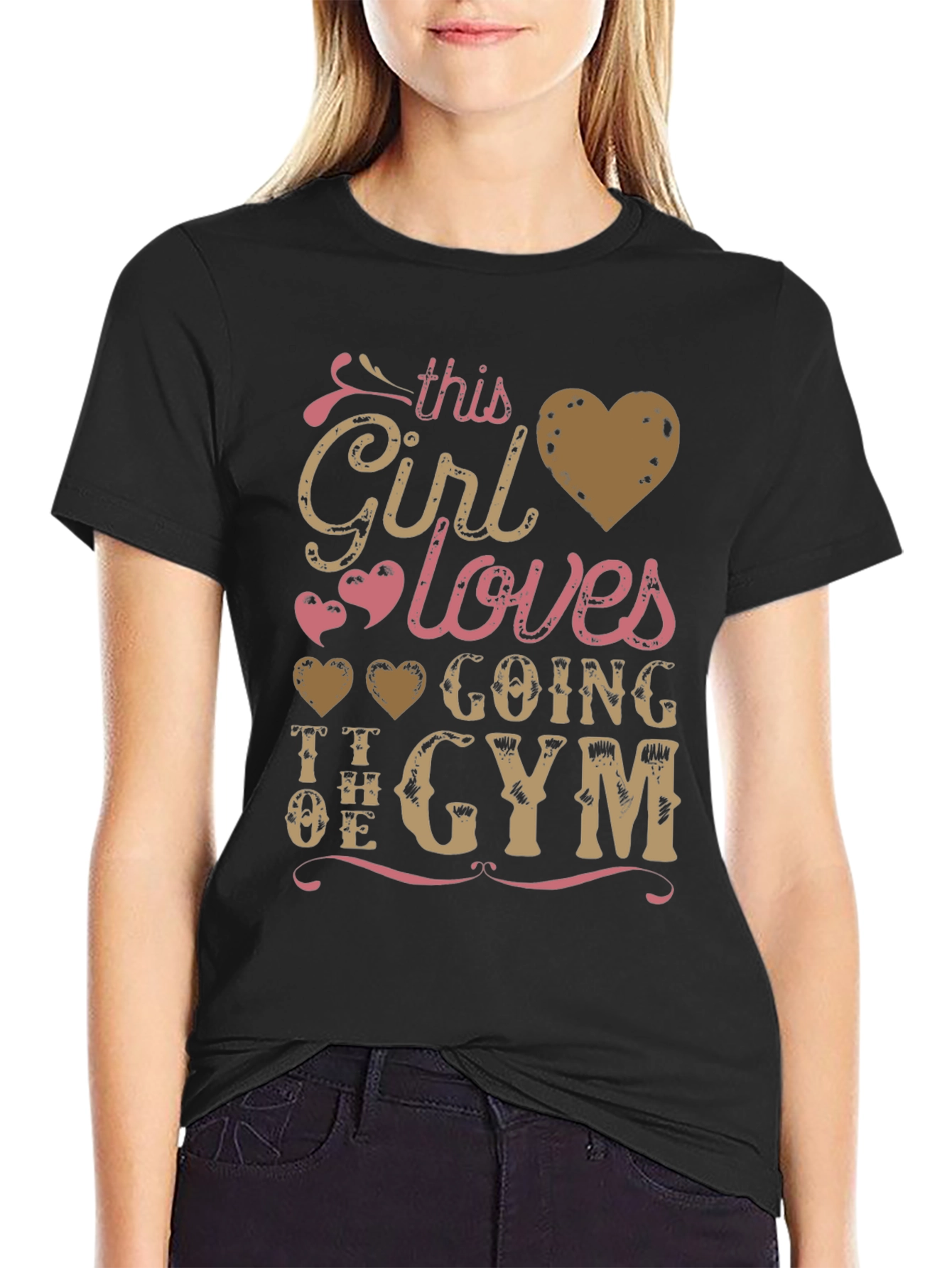 Girl Loves Gym T-Shirt - Workout Apparel