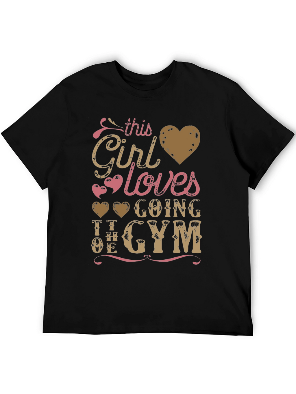 Girl Loves Gym T-Shirt - Workout Apparel