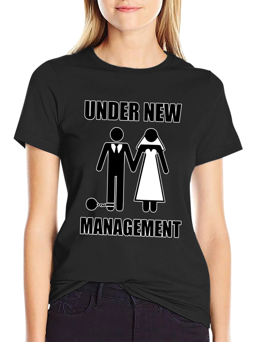 Under New Management Funny Graphic T-Shirt