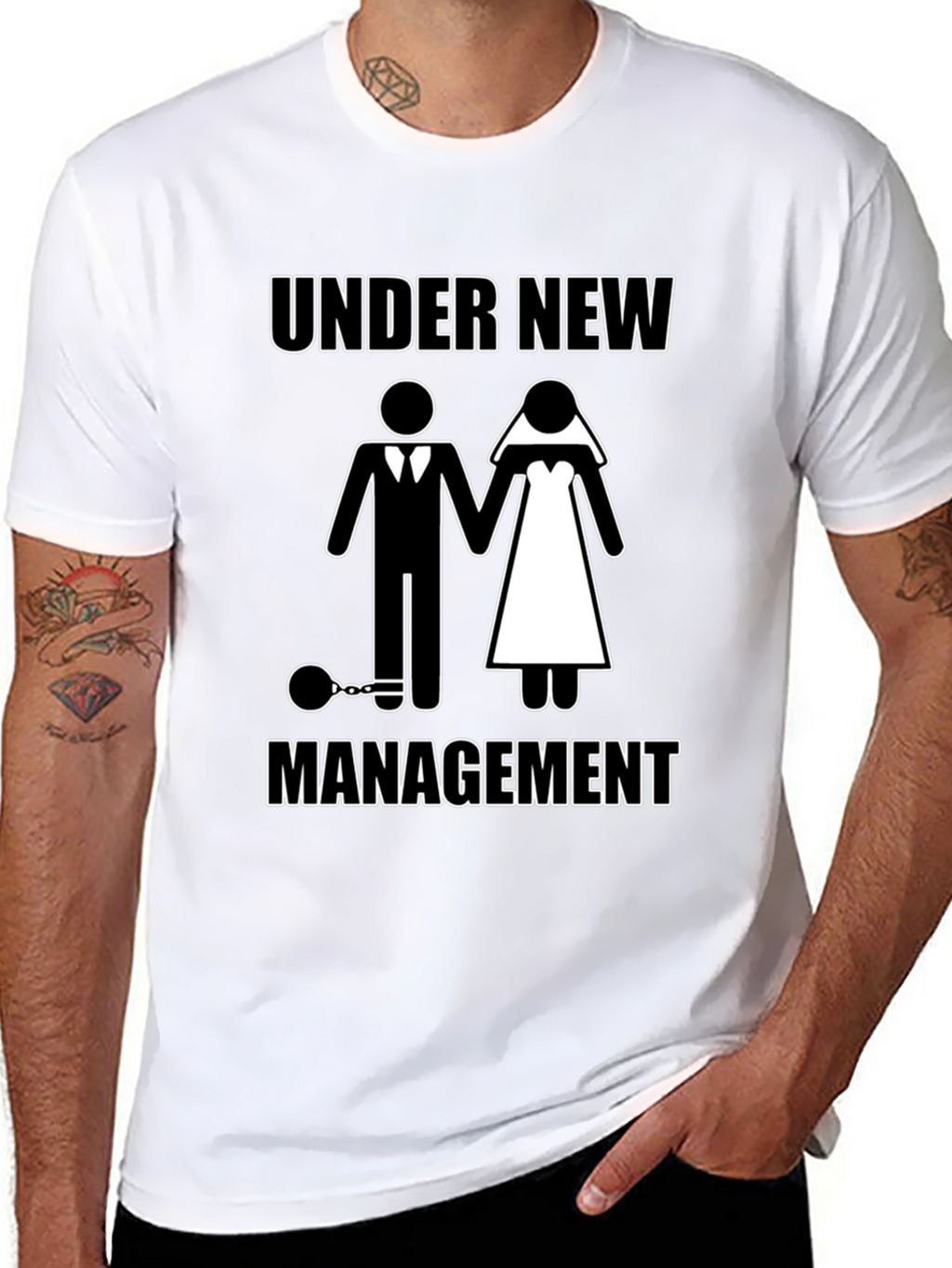 Under New Management Funny Graphic T-Shirt