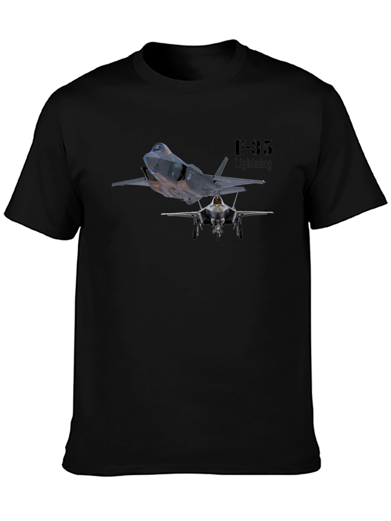 F-35 Lightning Black T-Shirt
