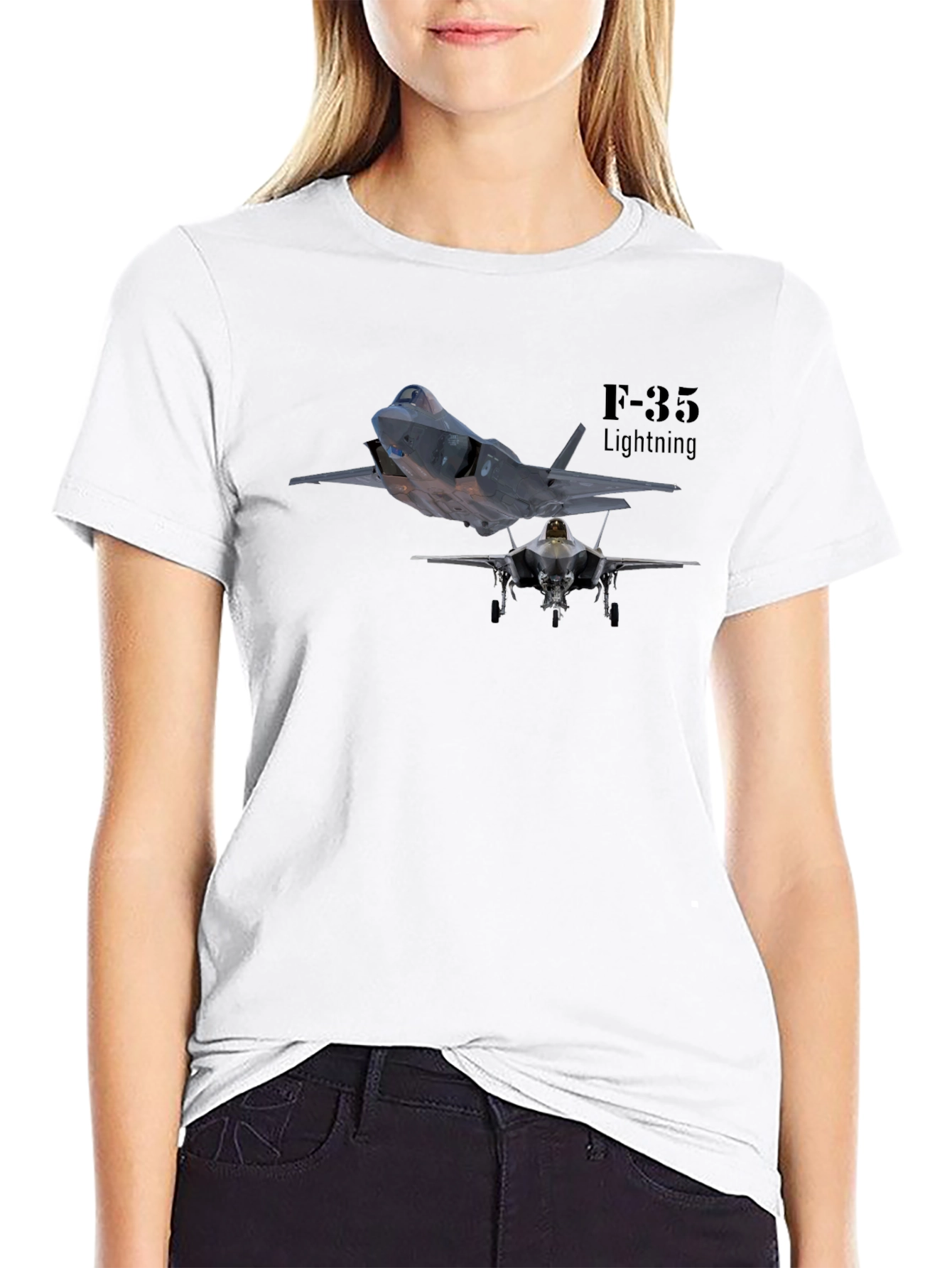 F-35 Lightning Black T-Shirt