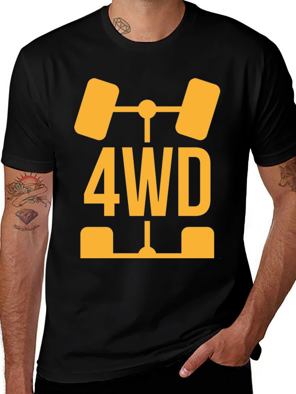 4WD Off-Road Vehicle T-Shirt - Black