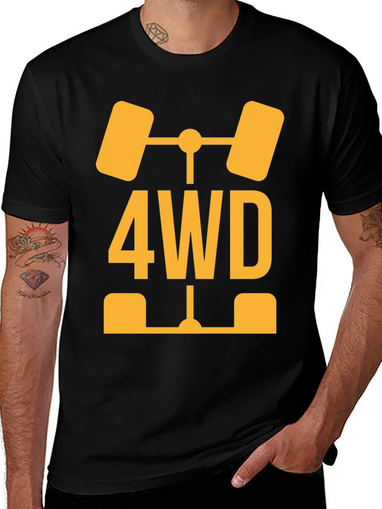 4WD Off-Road Vehicle T-Shirt - Black