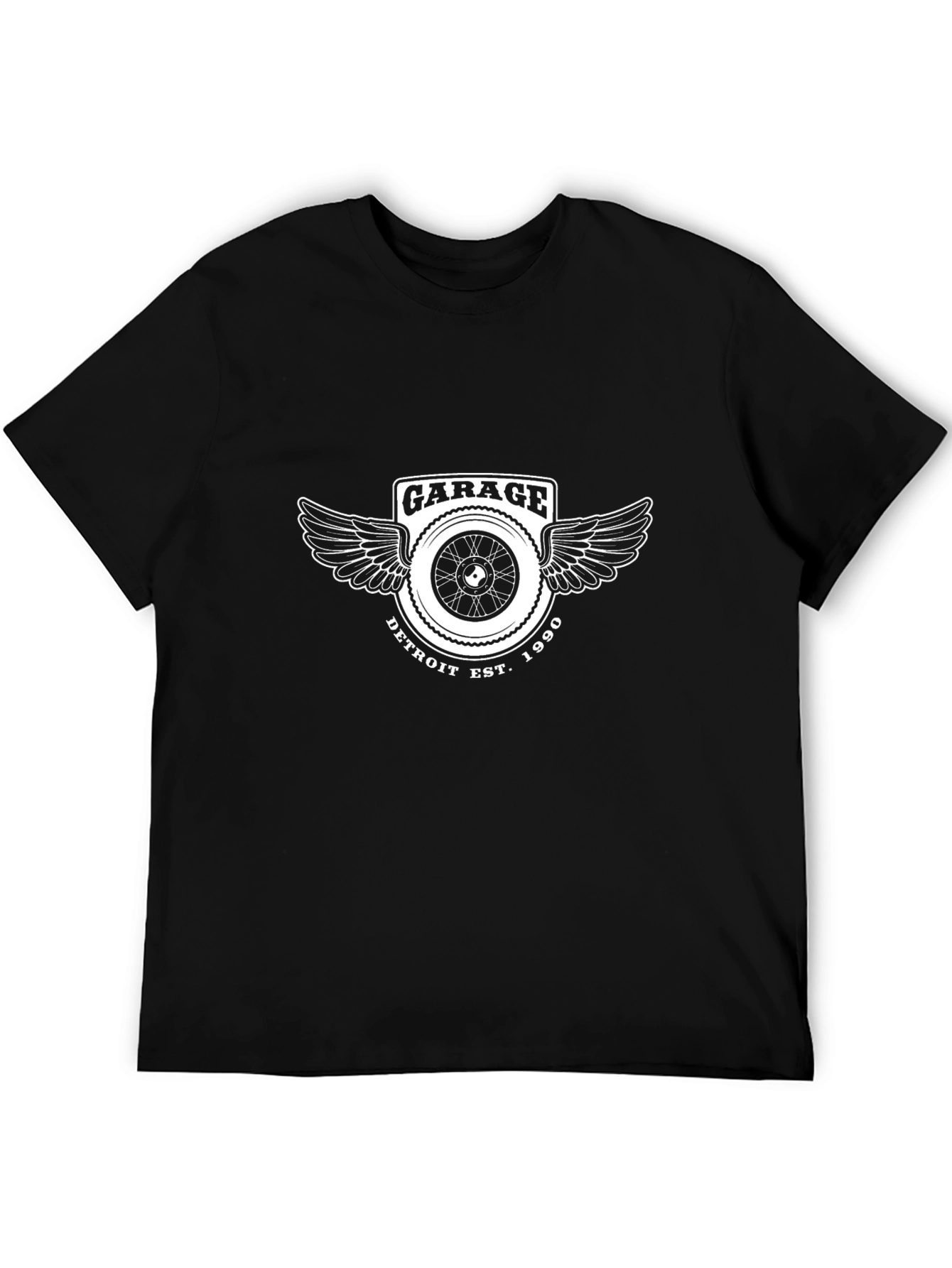 Garage Detroit Est. 1990 Black T-Shirt