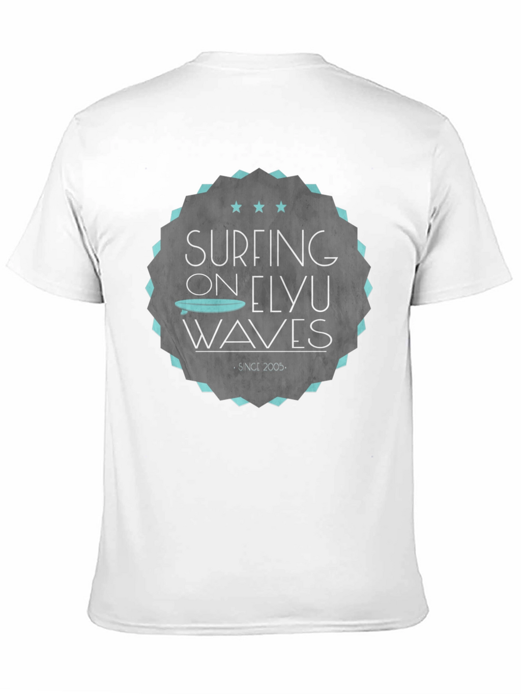 Surfing Elyu Waves Graphic Tee - Black