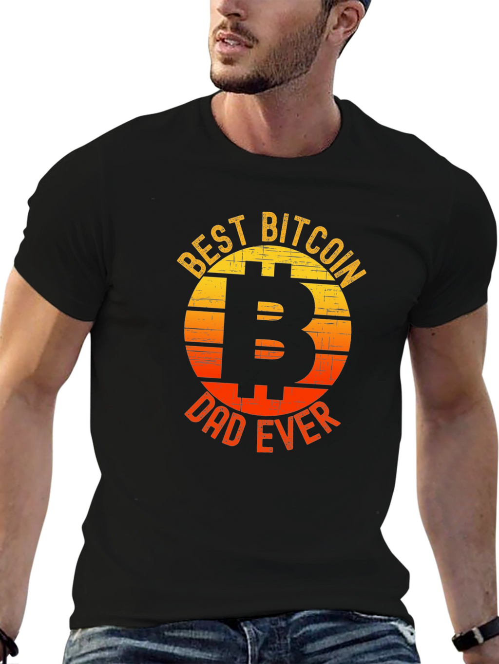 Best Bitcoin Dad Ever Graphic T-Shirt