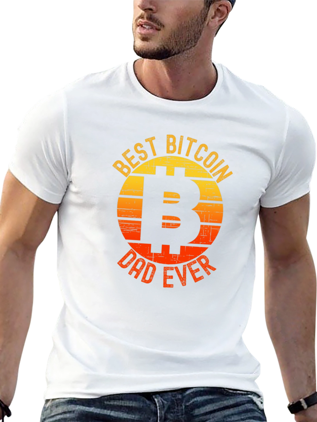 Best Bitcoin Dad Ever Graphic T-Shirt